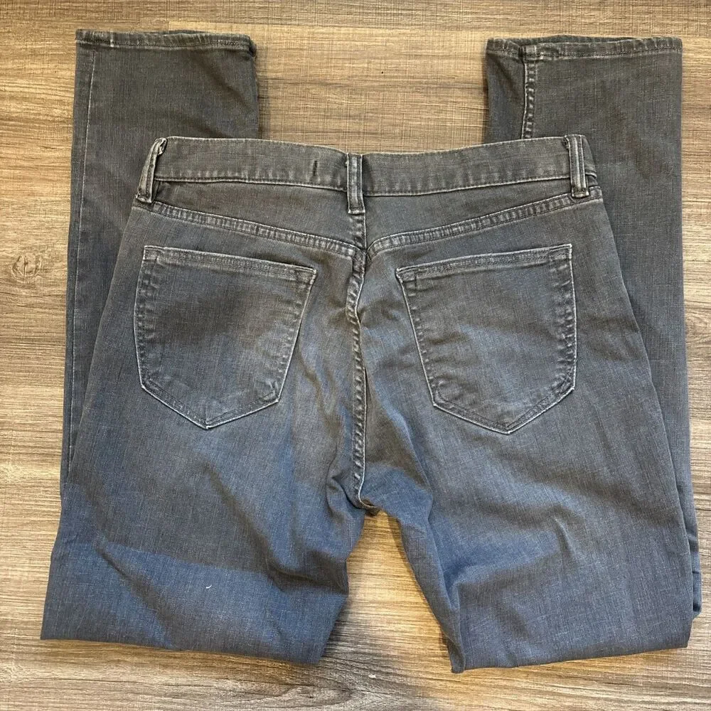 Banana Republic Pants Mens Gray Cotton Slim Straight Fit 33x30
